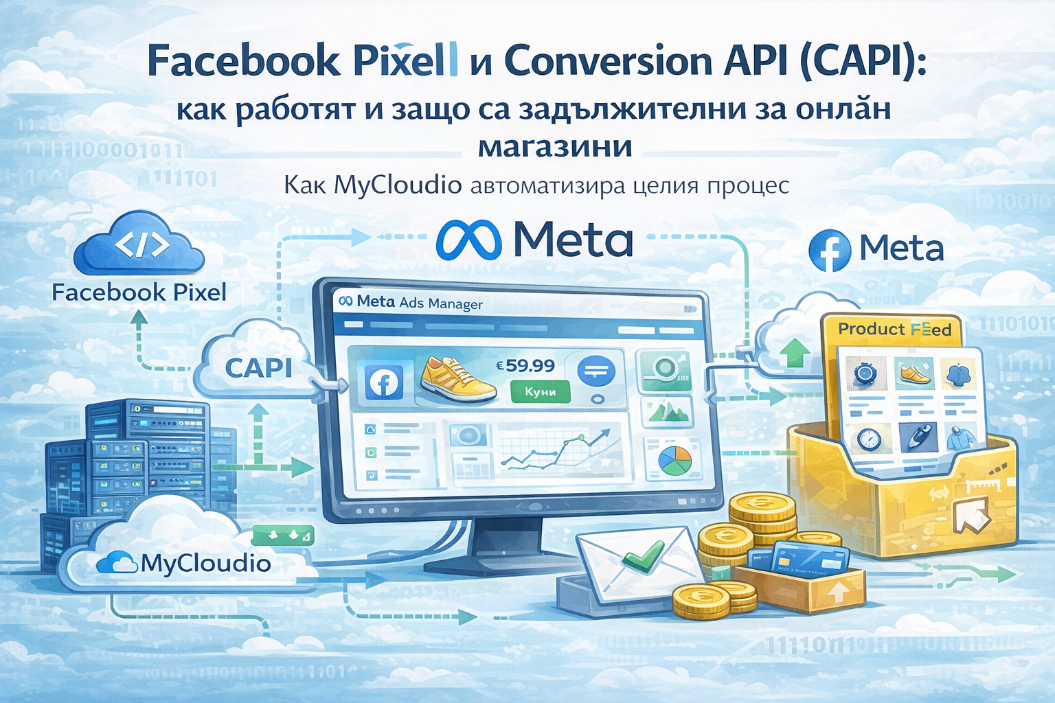 Facebook Pixel и Conversion API (CAPI): как работят, защо са задължителни и как MyCloudio ги интегрира