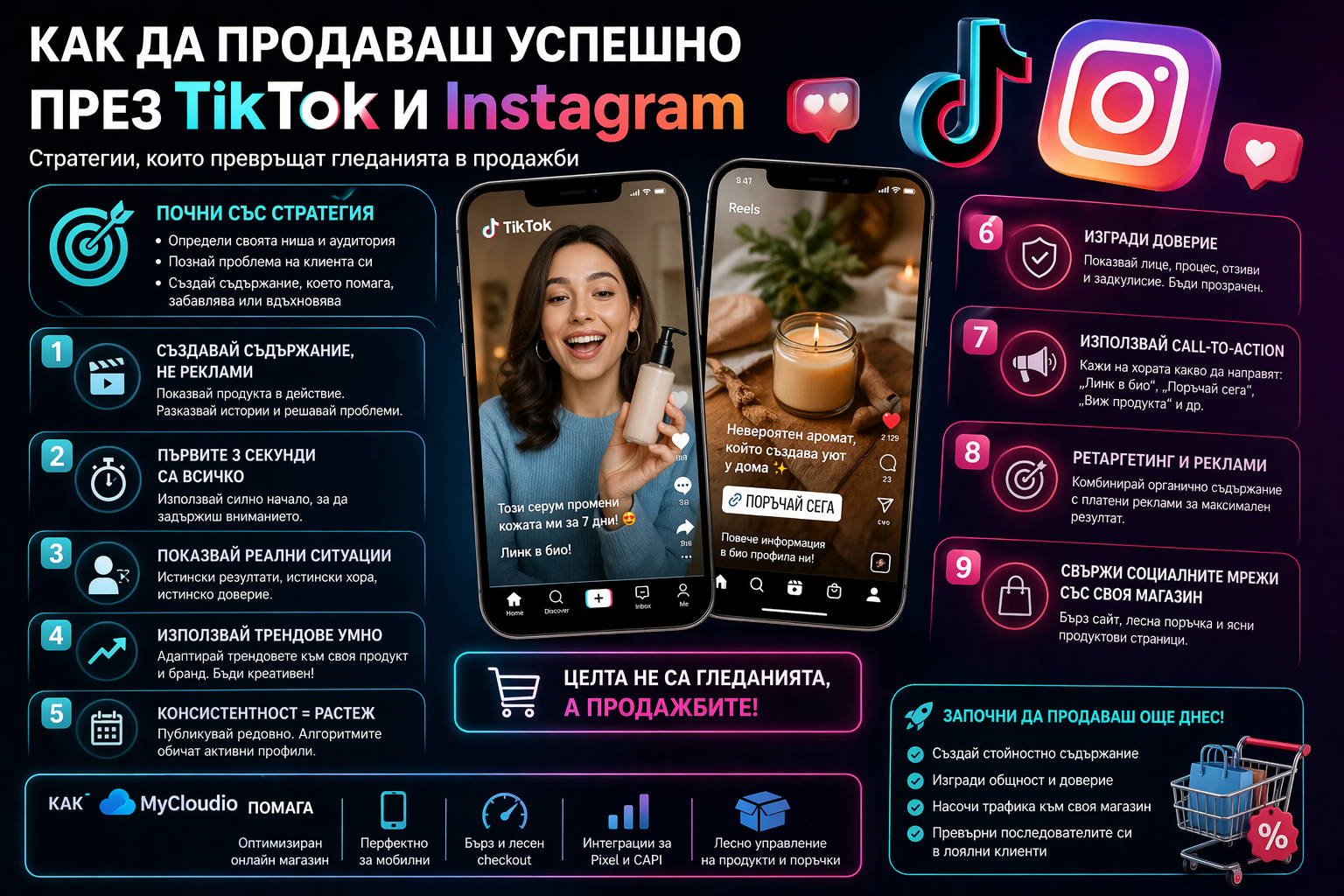 Как да продаваш успешно през TikTok и Instagram